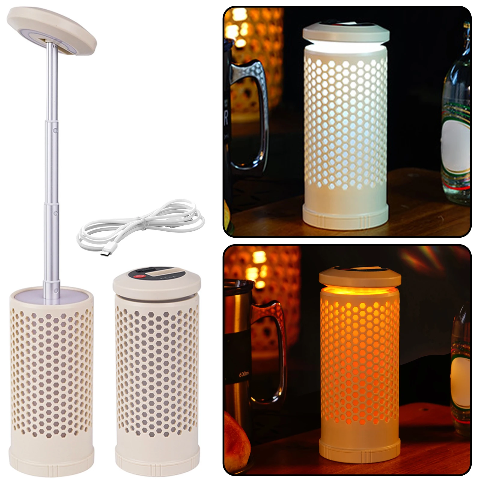 Camping Lamp With USB Charging Portable Multi-functional Lamp For Emergency Power Outages