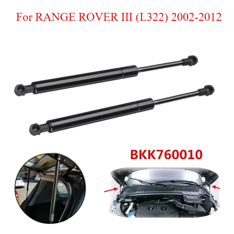 2 Stuks Auto Voormotorkap Lift Ondersteuning Gasveer Schokbrekers Demper Voor Range Rover Iii (L322) Bkk760010 2002- 2012