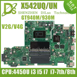 KEFU X542UN Mainboard For Asus X542UR X542UQ X542UF X542URR A580U X542UNT X542UQR FL8000U Laptop Motherboad I3 I5 I7/7th 8th