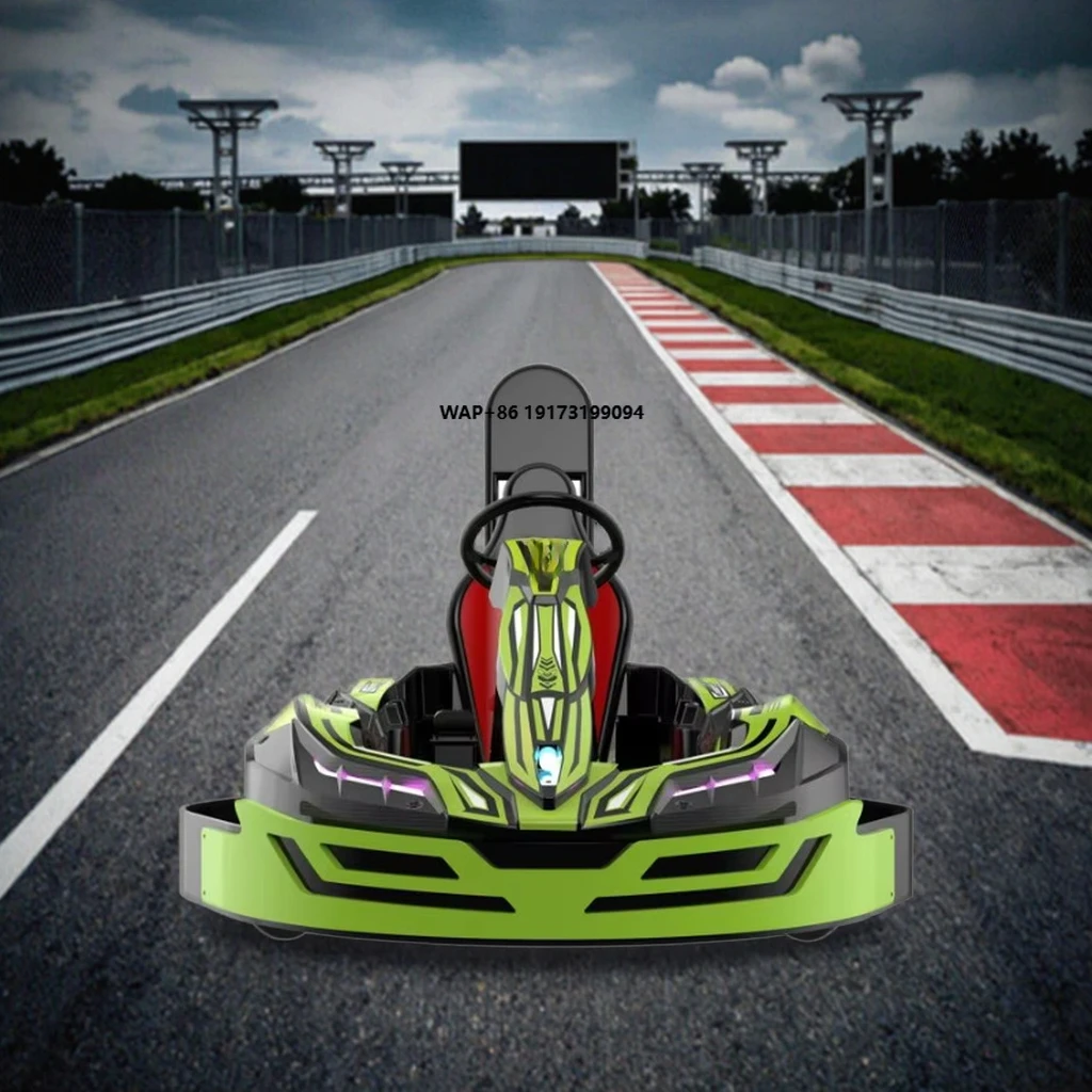 Customized 45KM/H Green Go Kart Adjustable Quarter Go Electric Karting Entertainment 48v 1000w Mid-Mounted Differential Outdoor