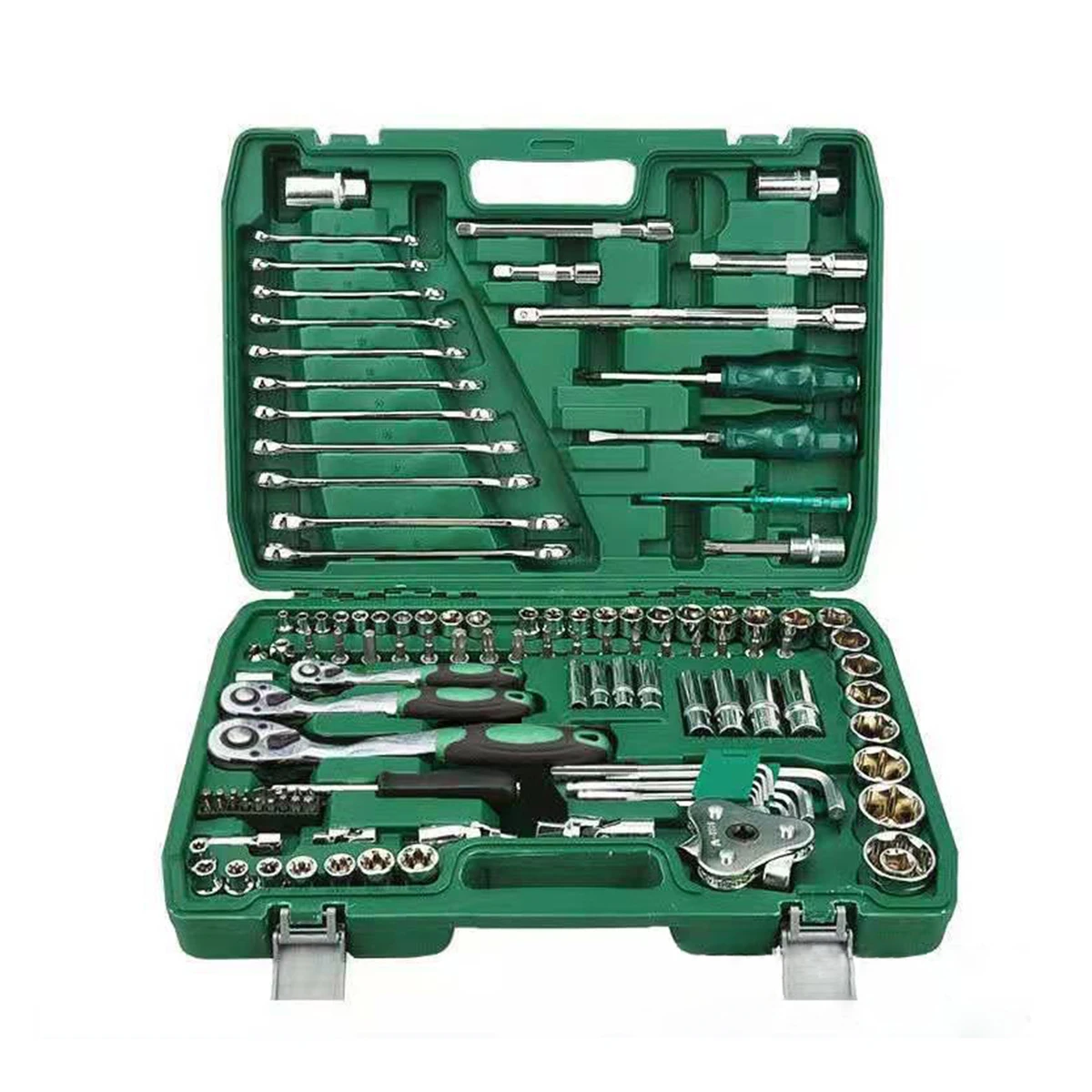 

121pcs CRV Car Repair Tool Ratchet Socket Wrench Set with Box