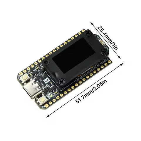 LoRa Development Board WiFi LoRa 32 Meshtastic Heltec V4 ESP32-S3R2 0.96-Inch OLED Screen Low Power Consumption IoT Board Type-C