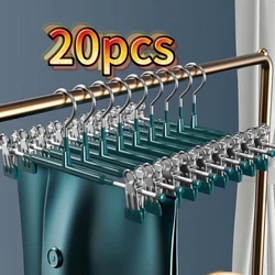 20 pçs cabide de calças clipe calças clipe cabide calças talismã especial atacado casa não-marcação roupas antiderrapantes 5 pçs 10 pçs