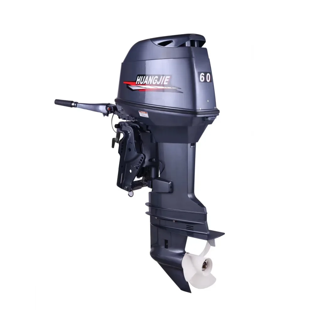 

60HP/44.1kw 2 Stroke Outboard Engine Manual/Electric Starting System Tiller Control Water Cooling Boat Engine