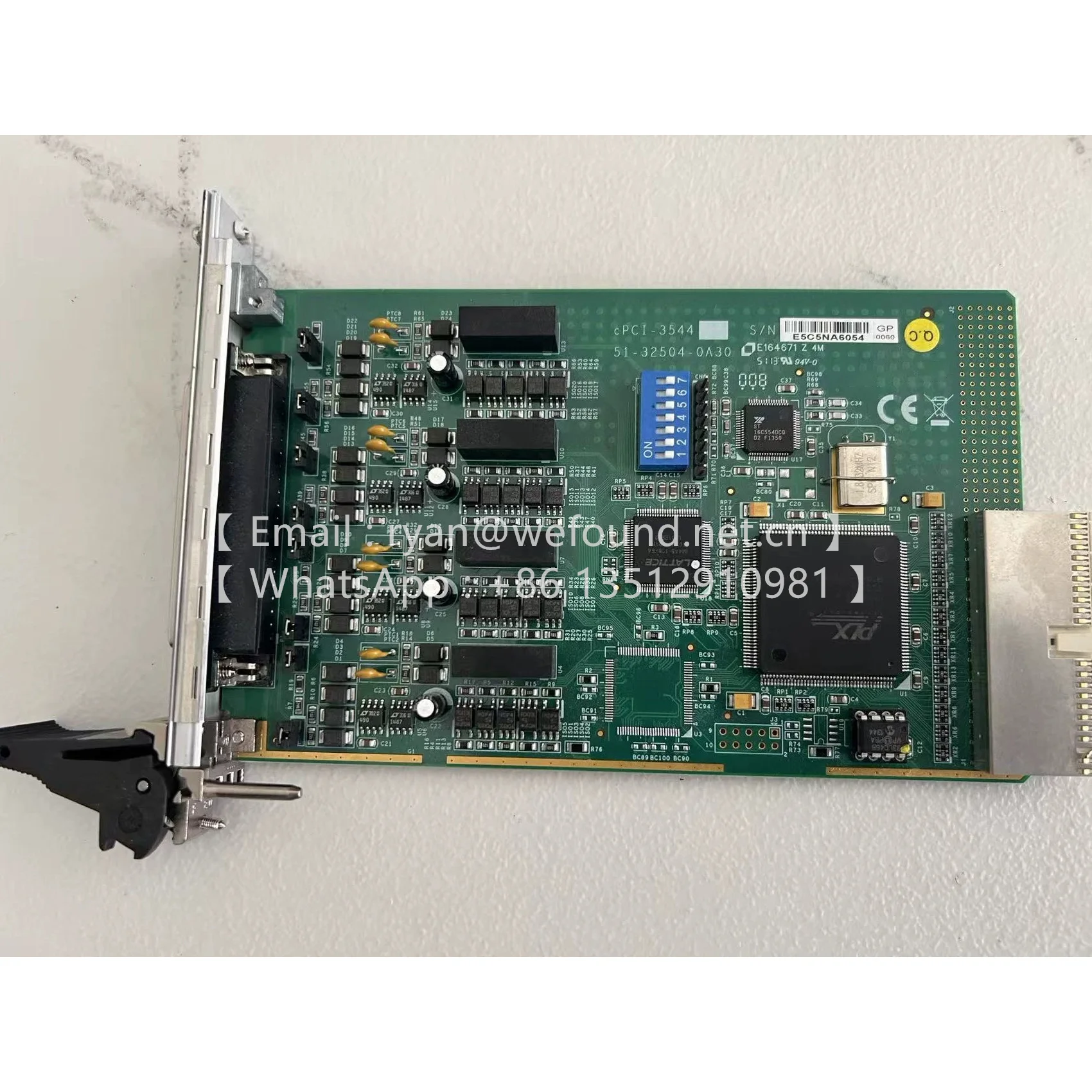 cPCI-3544  4-Port RS-422/485 Isolated Serial Communications Card
