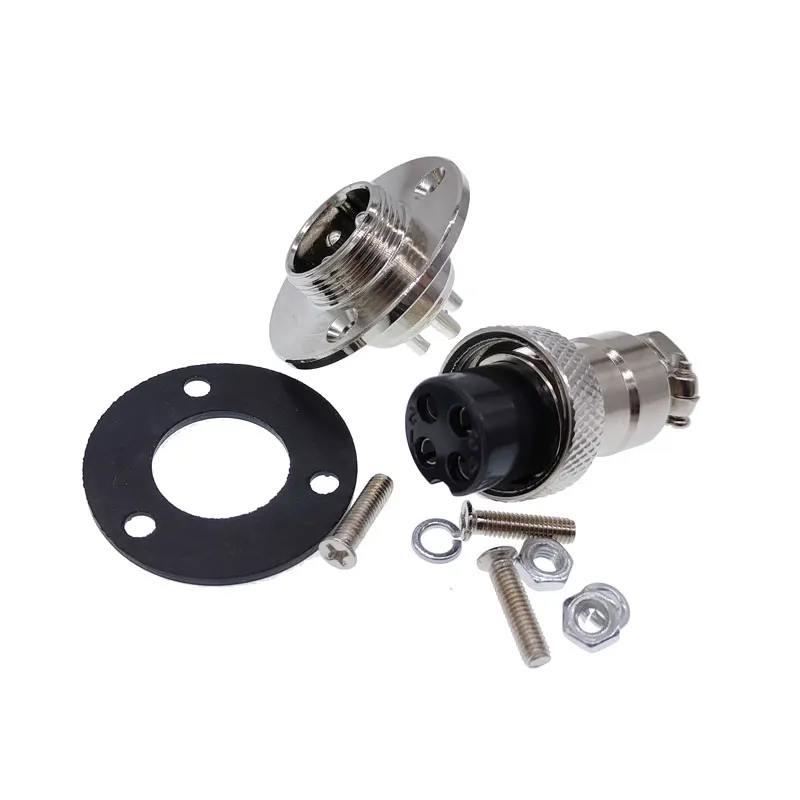 GX16 Flange Mounting 3-Hole Fixing Connector Plug & Socket Circular Connectors 2pin 3pin 4pin 5pin 6pin 7pin 9pin 10pin Options