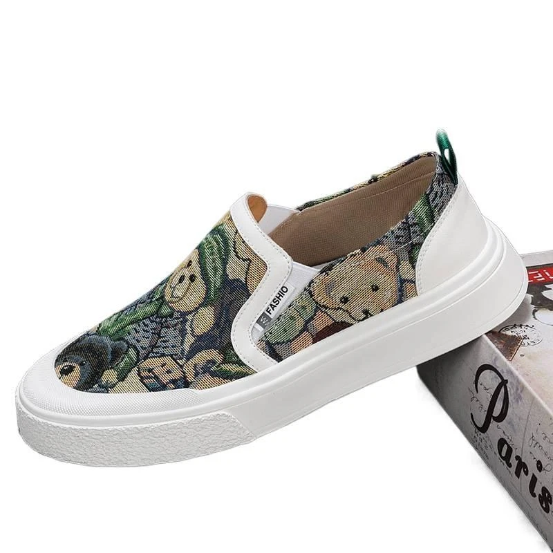 

0801 sneakers and loafers spring/summer new casual slip-on breathable lazy shoes