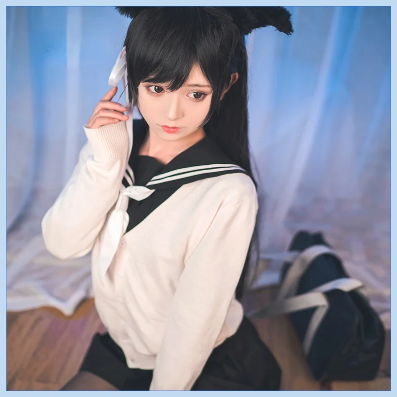 

Azur Lane IJN Atago Game cos jk suit Cosplay Costume School uniformTraumerei Sakura Empire Cos Suit anime cosplay for woman girl