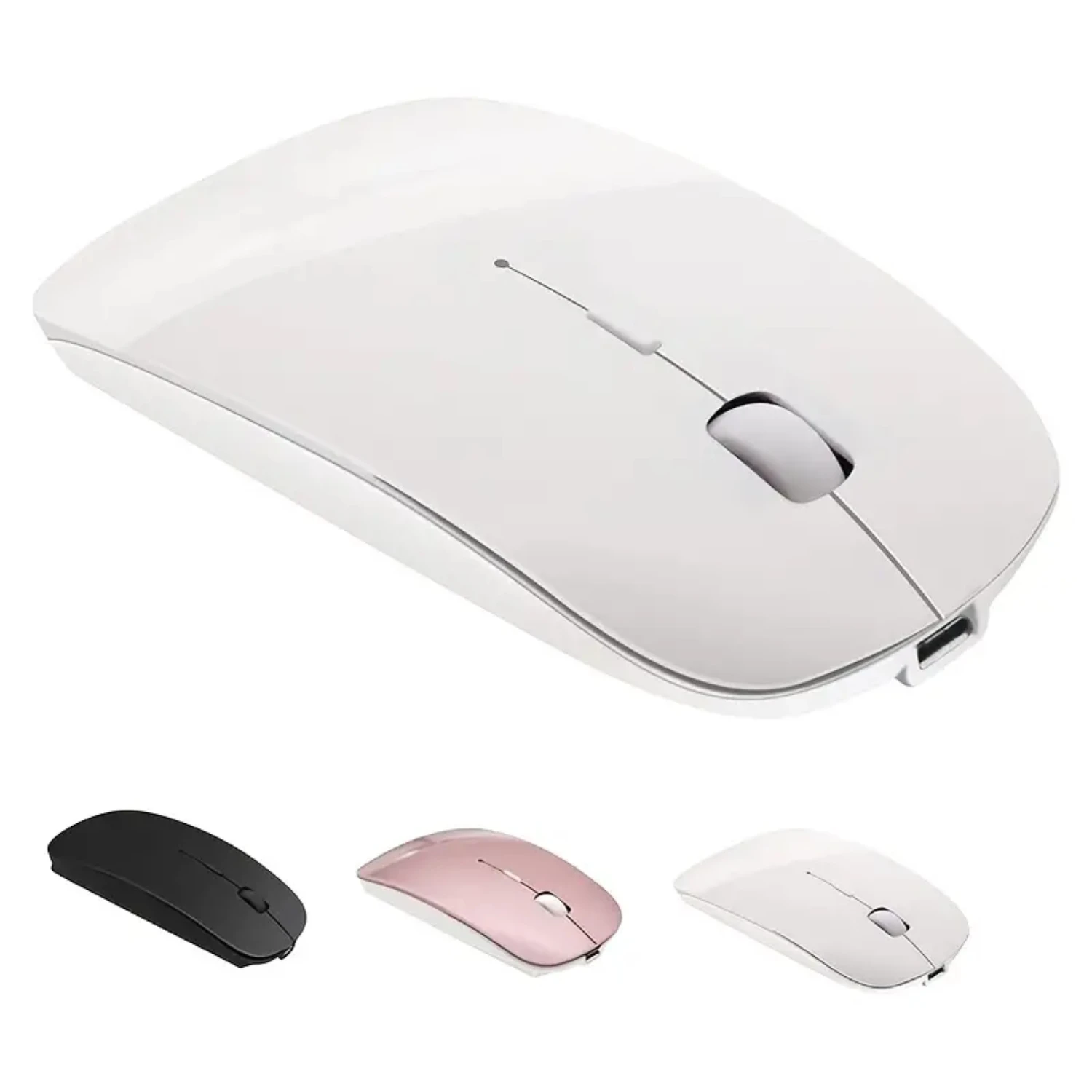 Mouse Wireless Chargign Computer Mouse, For MacBook Air Mac Pro Laptop Ipad Pad PC Laser Optical Charging Mini Ultra Thin Silenc