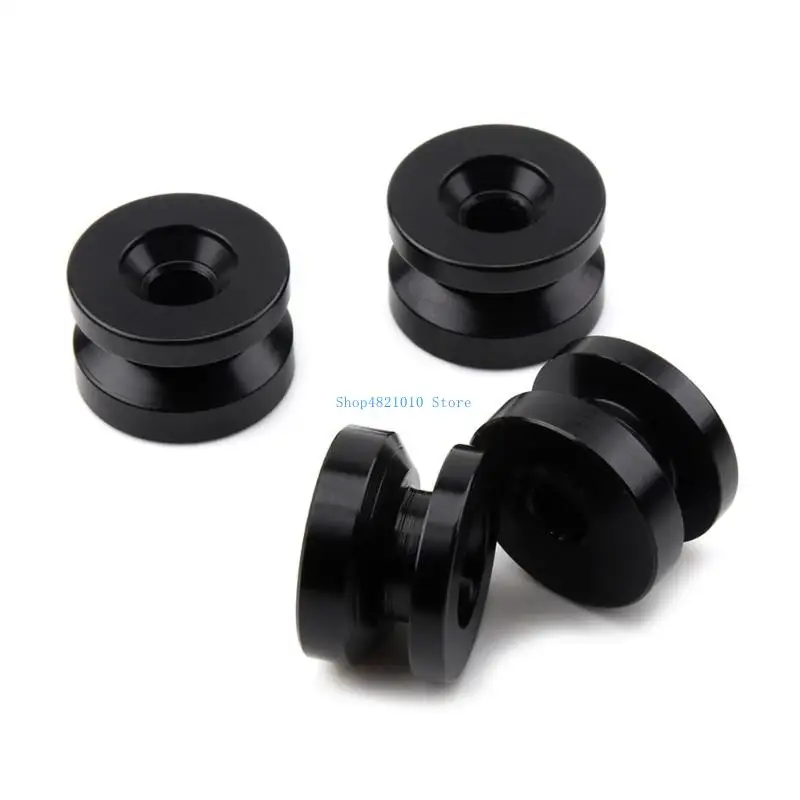 T3LF Black Silver Top Rear Luggage Storage Tail Box Trunk Bracket Bushing Pad Spacers
