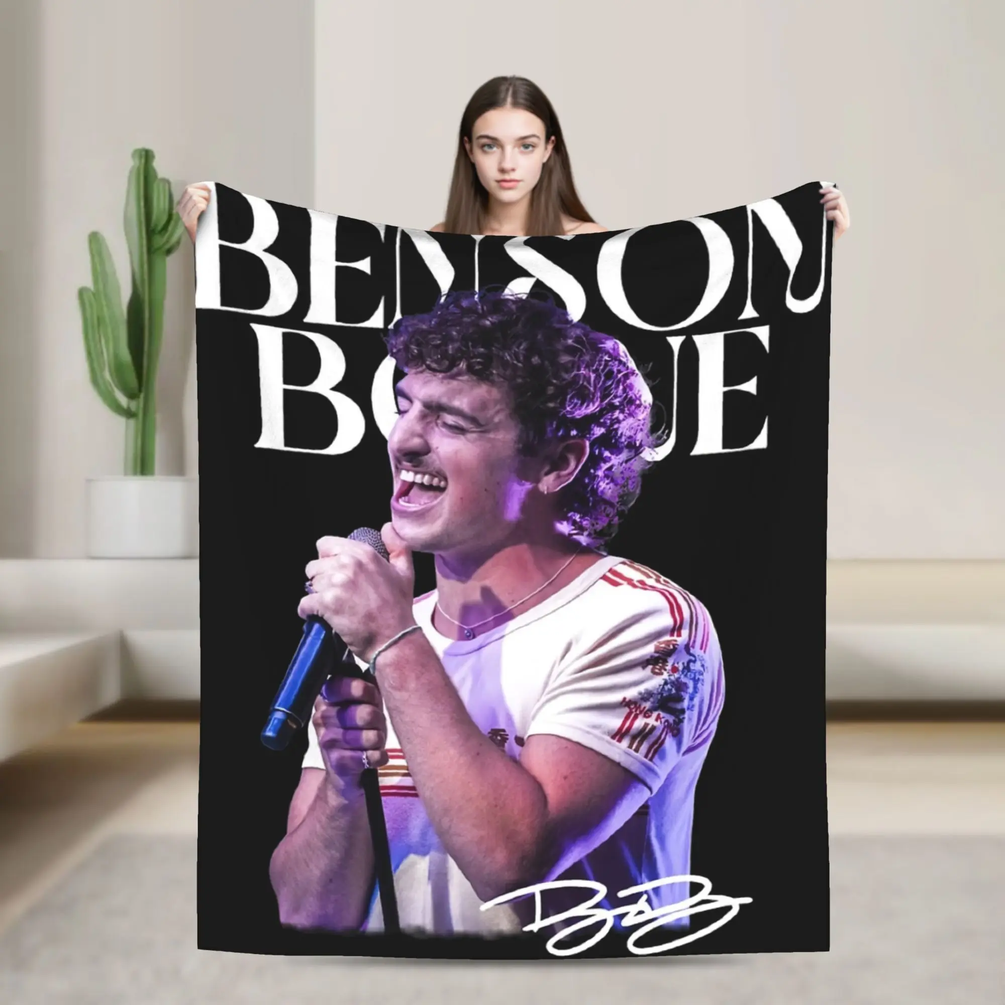 

Benson Boone American Heart Tour 2025 Blanket Multi-size Warm Cozy Fluffy Throw Blankets for Sofa Couch and Bed