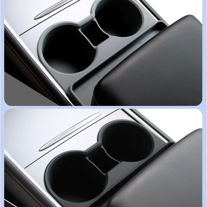 Water Cup Holder For tesla model y /model 3 Central Control cup Holder Drink holder Storage Tray Car Interior Accessories view 3