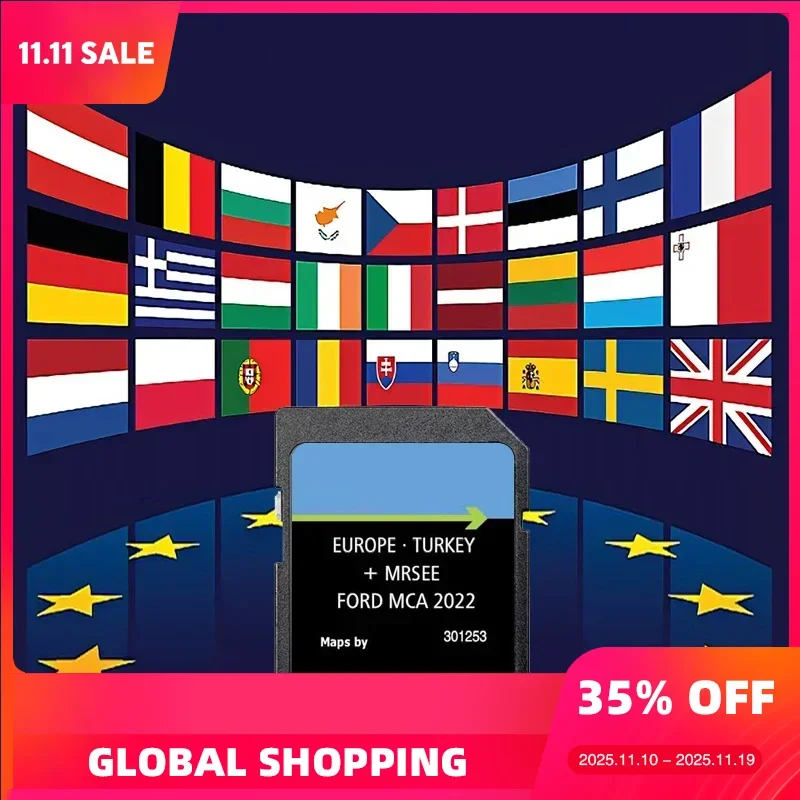 

8GB Galaxy Car MCA 2022 S-Max GPS Software SD CID Card Navigation for Ford SD Card