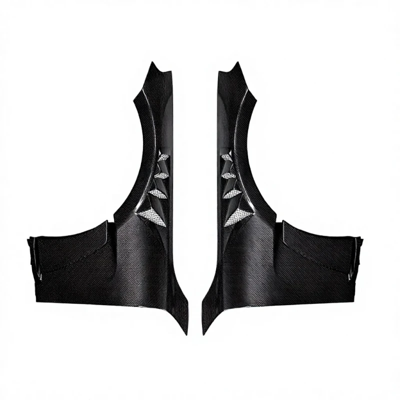 Lightweight Dry Carbon Fiber Front Side Quarter Panel Fenders With Mud Flap Auto Body Upgrade Parts Fit Vehicles From 2023