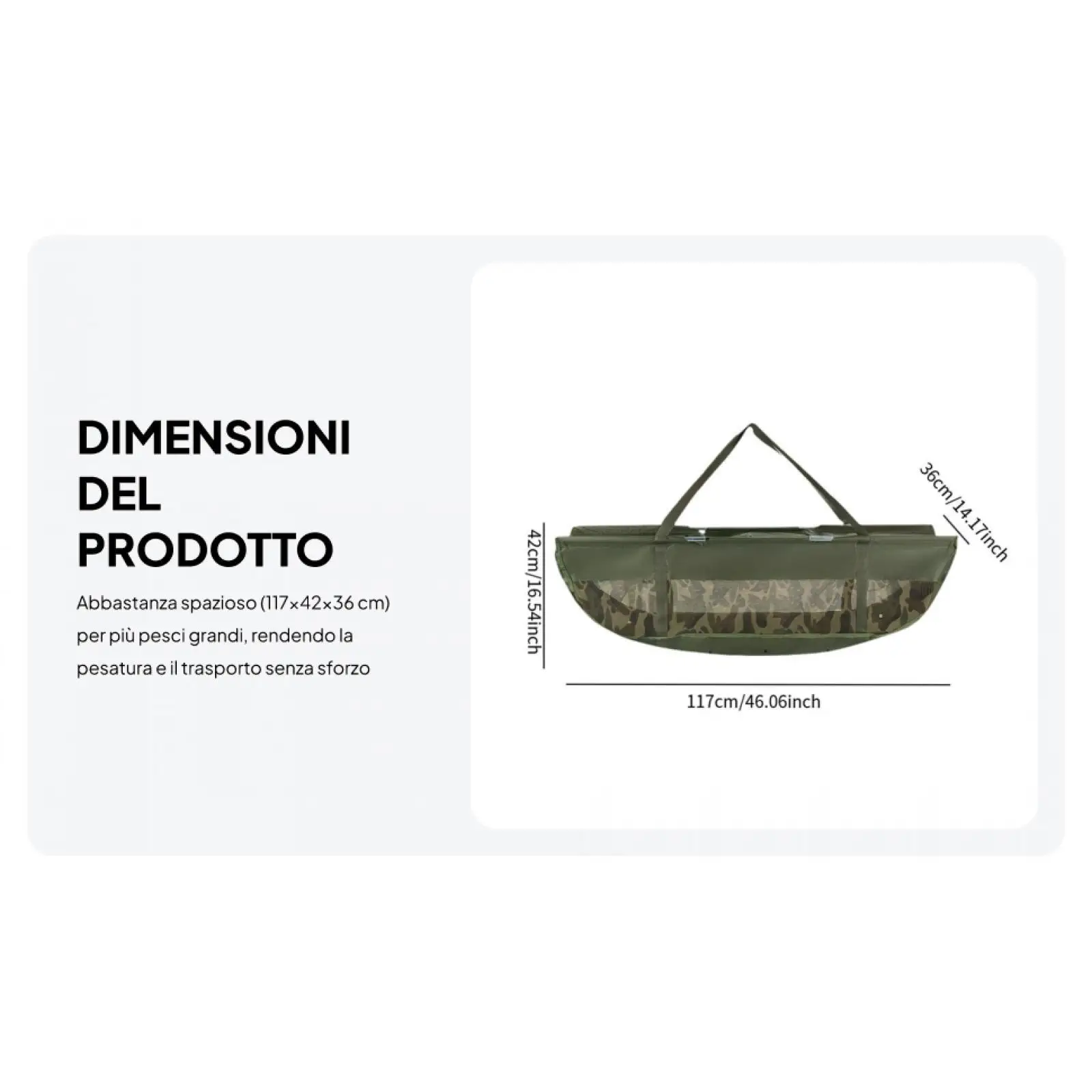 

Oxford Cloth Fishing Bag Water Resistant Wearproof Lightweight Foldable Measuring Bag Protective Fish Bag Fishing Lovers