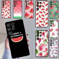 Summer Fruit Watermelon Case For Samsung Galaxy S23 S21 S22 Ultra S20 FE S8 S9 S10 Plus Note 10 Note 20 Ultra Cover