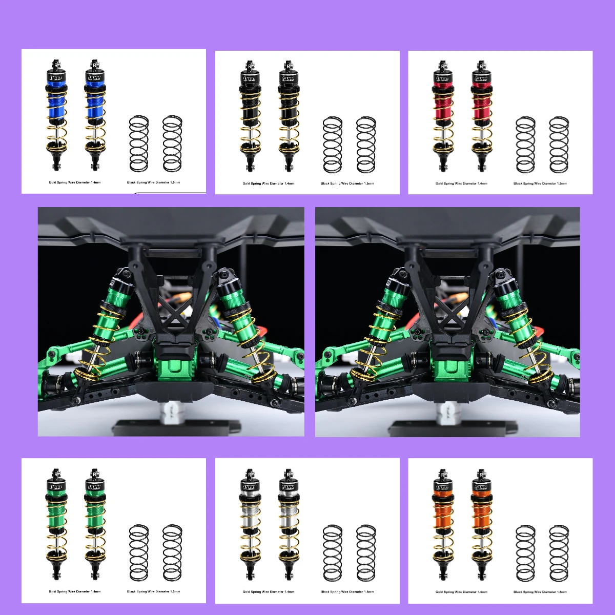 

Задний регулируемый пружинный амортизатор из сплава GPM 104 мм для TRAXXAS 1/8 JATO 4X4 VXL 7462