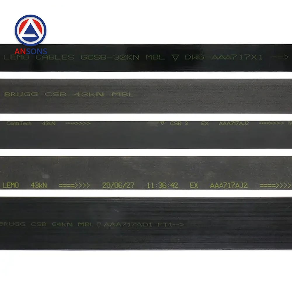 AAA717X1 AAA717W AAA717AM2 AAA717AP2 AAA717AJ2 AD1 R1 OTIS Elevator Traction Machine Steel Flat Belt Ansons Elevator Spare Parts