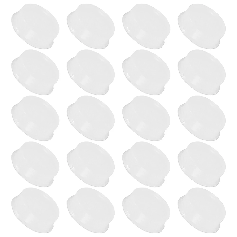 

24 Pcs Plugs Transparent Plugs For Flute Silicone Key Caps for Flutes Repair Parts Supplies Protective Accessories