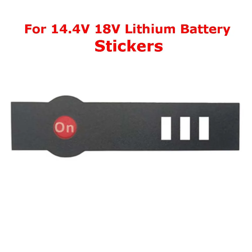 10 pcs Li-ion Battery LED Key Sticker Label Tag For 14.4V 18V Lithium Battery Accessories