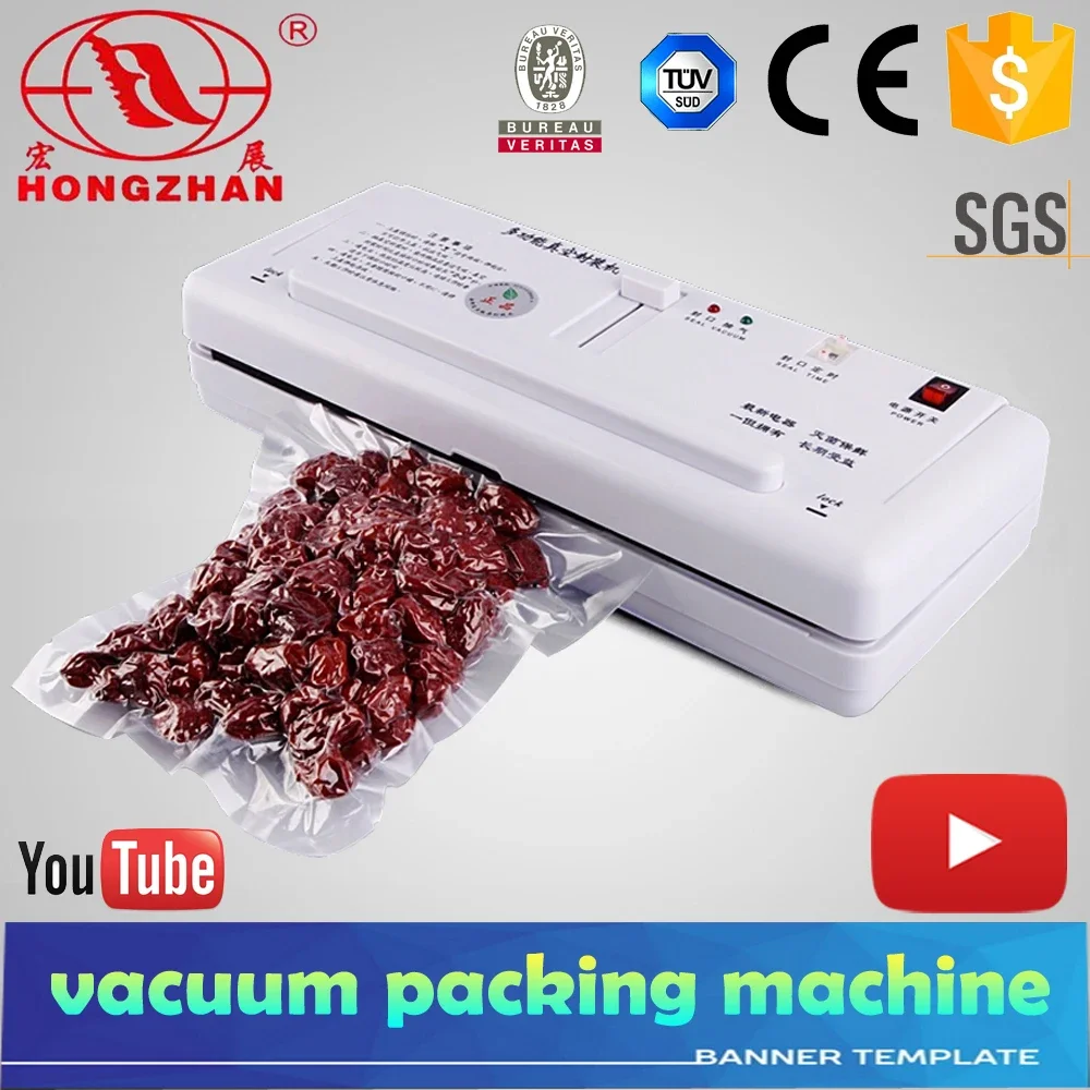 Household small automatic plastic bag vacuum sealer food sealing machine