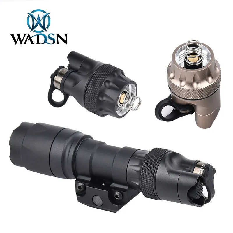 WADSN-Metal Tail Switch, Tailcap,Remote Switch Assembly, Tactical Scout Light Accessories,  M300, M600, M340, M640, DS07, DS00