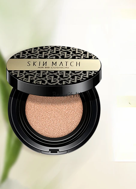 Sun Protection Cushion BB Cream Brightening Skin Color Concealer and Moisturizer Long-Lasting Nude Makeup Liquid Foundation