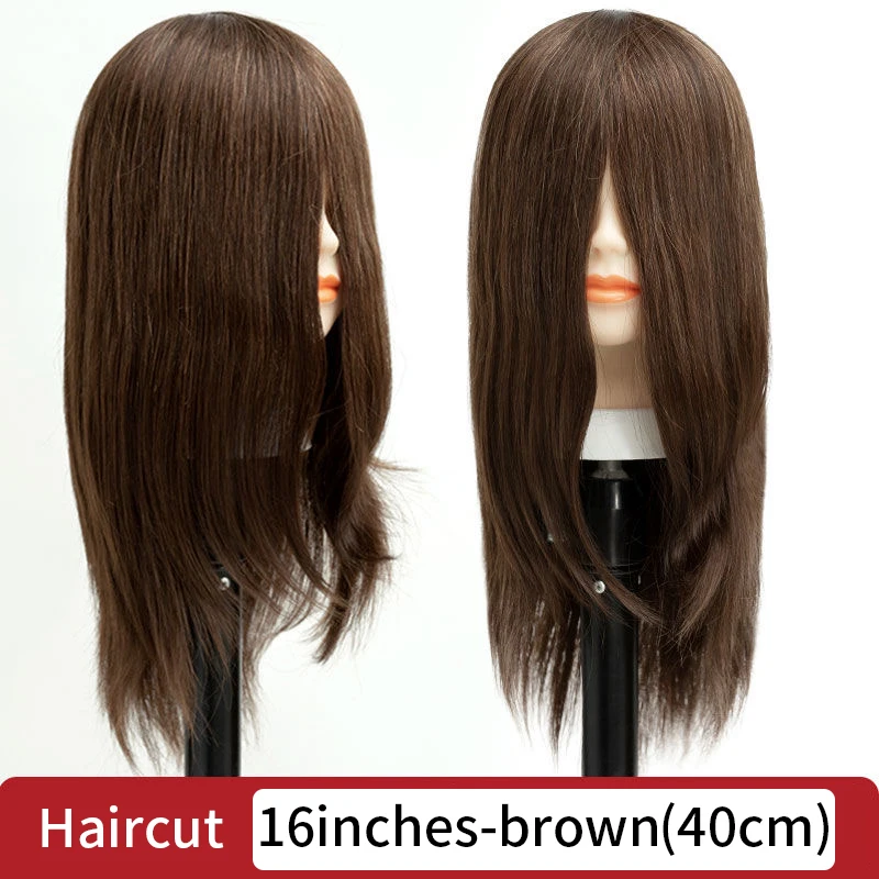 100% authentic hair head models, hair salons practice dyeing, ironing, blowing and cutting styles, model heads.