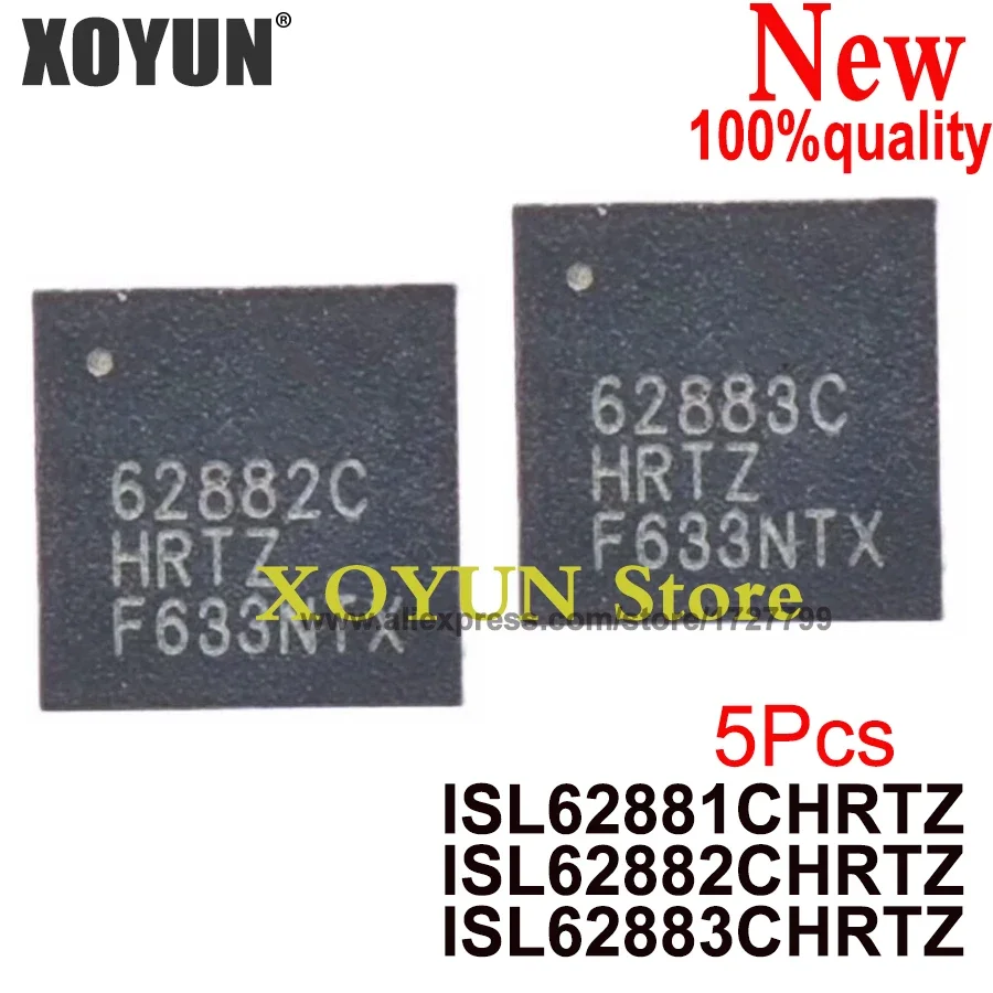 (5piece)100%New ISL62881CHRTZ ISL62882CHRTZ ISL62883CHRTZ 62881CHRTZ ISL62882C 62883CHRTZ QFN