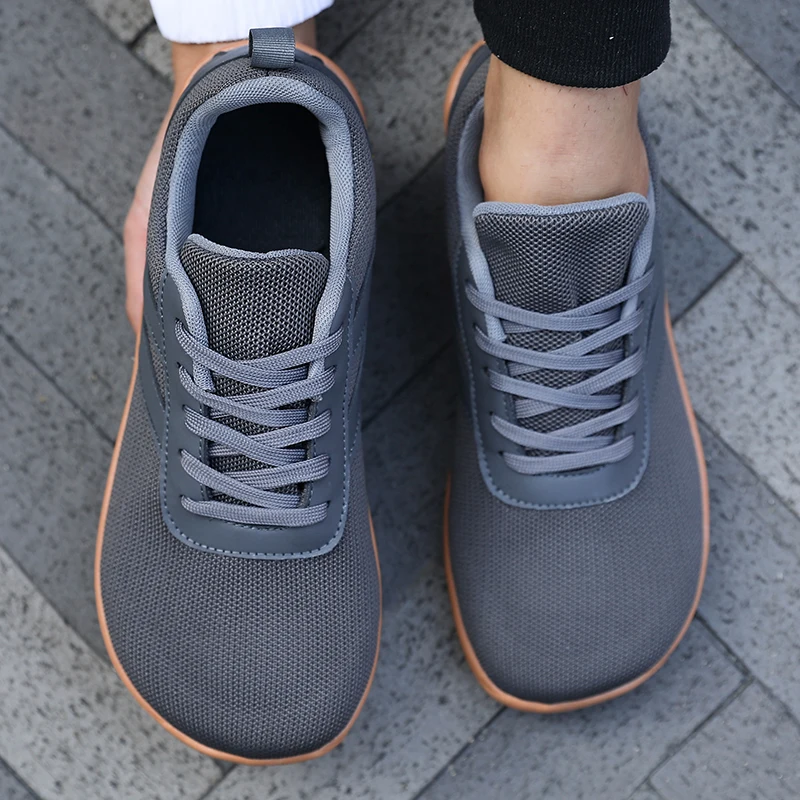 Mesh Barefoot Shoes Men's Wide Toe Minimalist Sneakers Lightweight Breathable Casual Shoes Designer Running Shoe Casual Sneakers