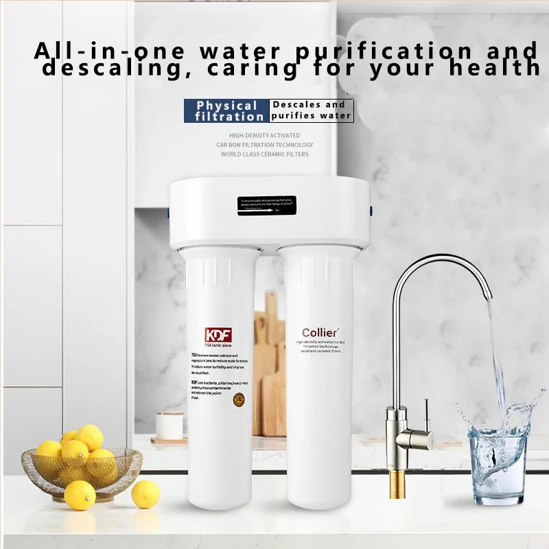 

CollierHT2 Очиститель питьевой воды под раковиной: встроенный смеситель и предварительный фильтр для дома, кухни, автофургона и мо