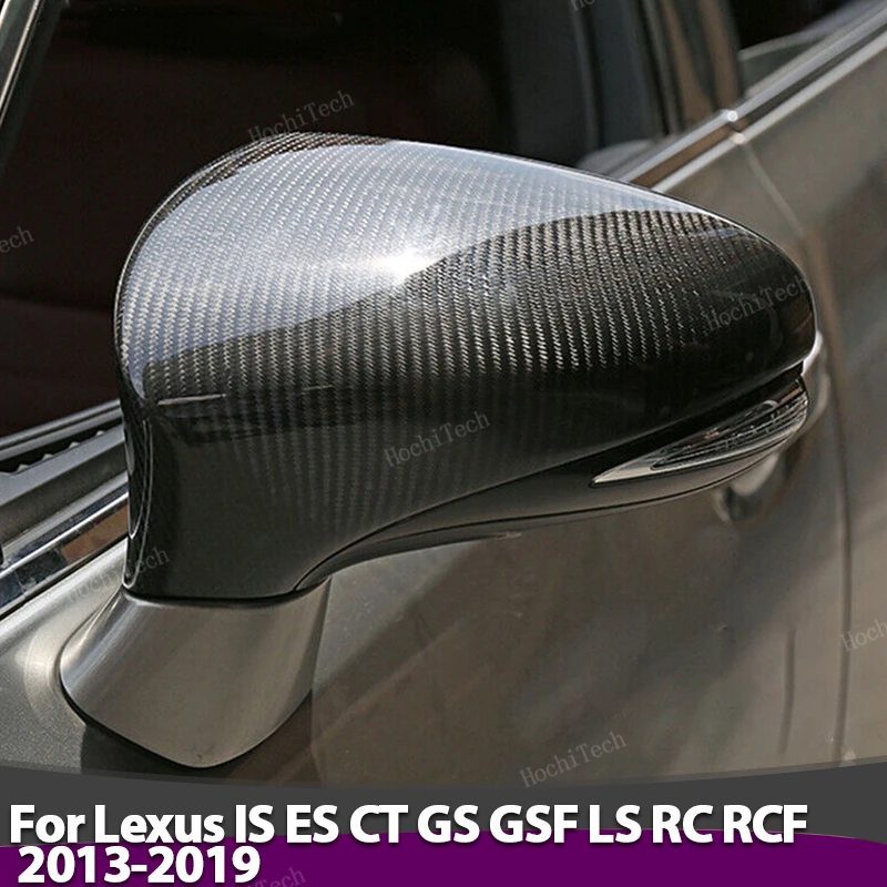 

Real Carbon Fiber Rearview Mirror cover Cap add-on sticker for Lexus ES XV40 ES240 ES350 Facelift 2009-2012 Left Hand Drive