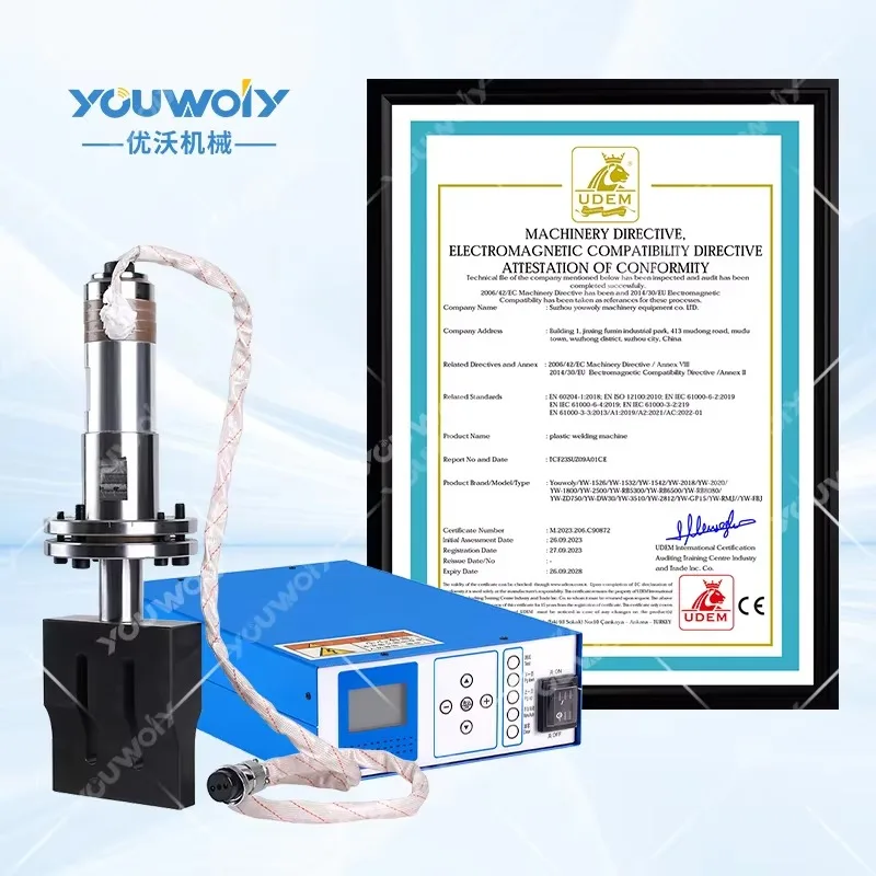 Professional Factory of 15KHZ 20KHZ Ultrasonic Horn Transducer Generator Box for Plastic Soft Tube Sealing Machine