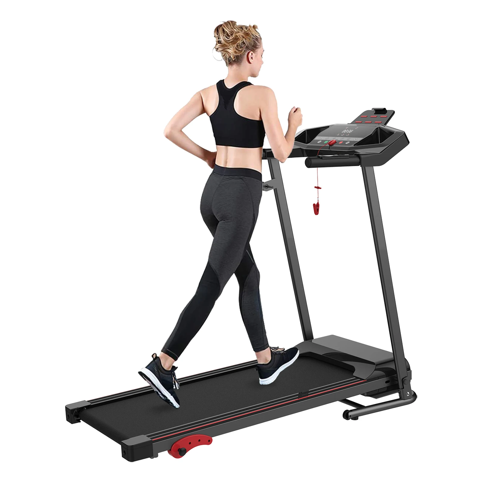 Hot sale premium 2.5HP foldable treadmill, new design with LED screen & 3-level incline for home gym