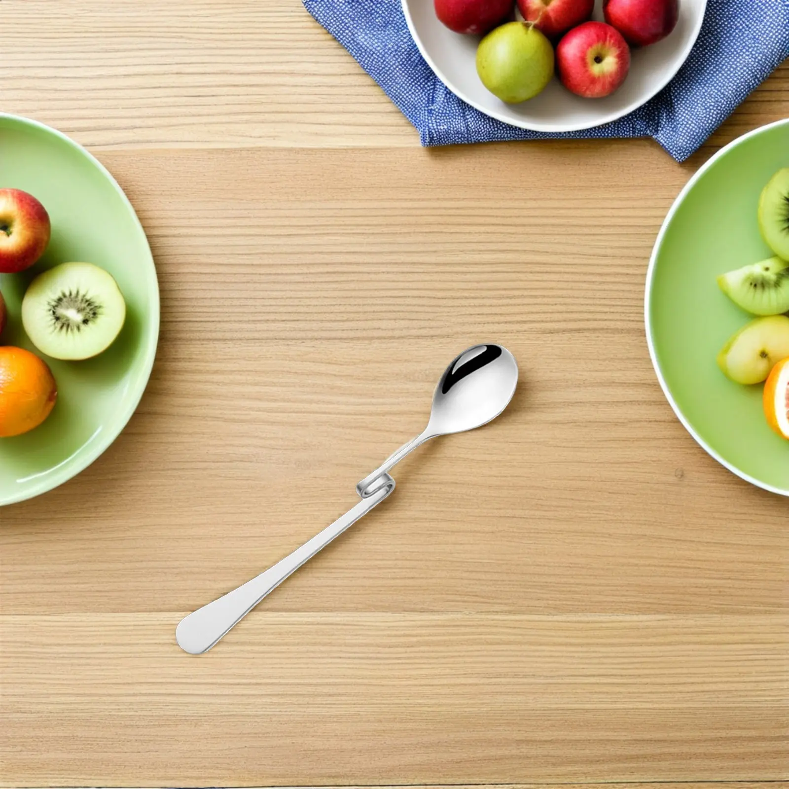 

Набор из 6 кофейных ложек из нержавеющей стали с S-образными ручками для подвешивания на край чашки, для десертов и чая