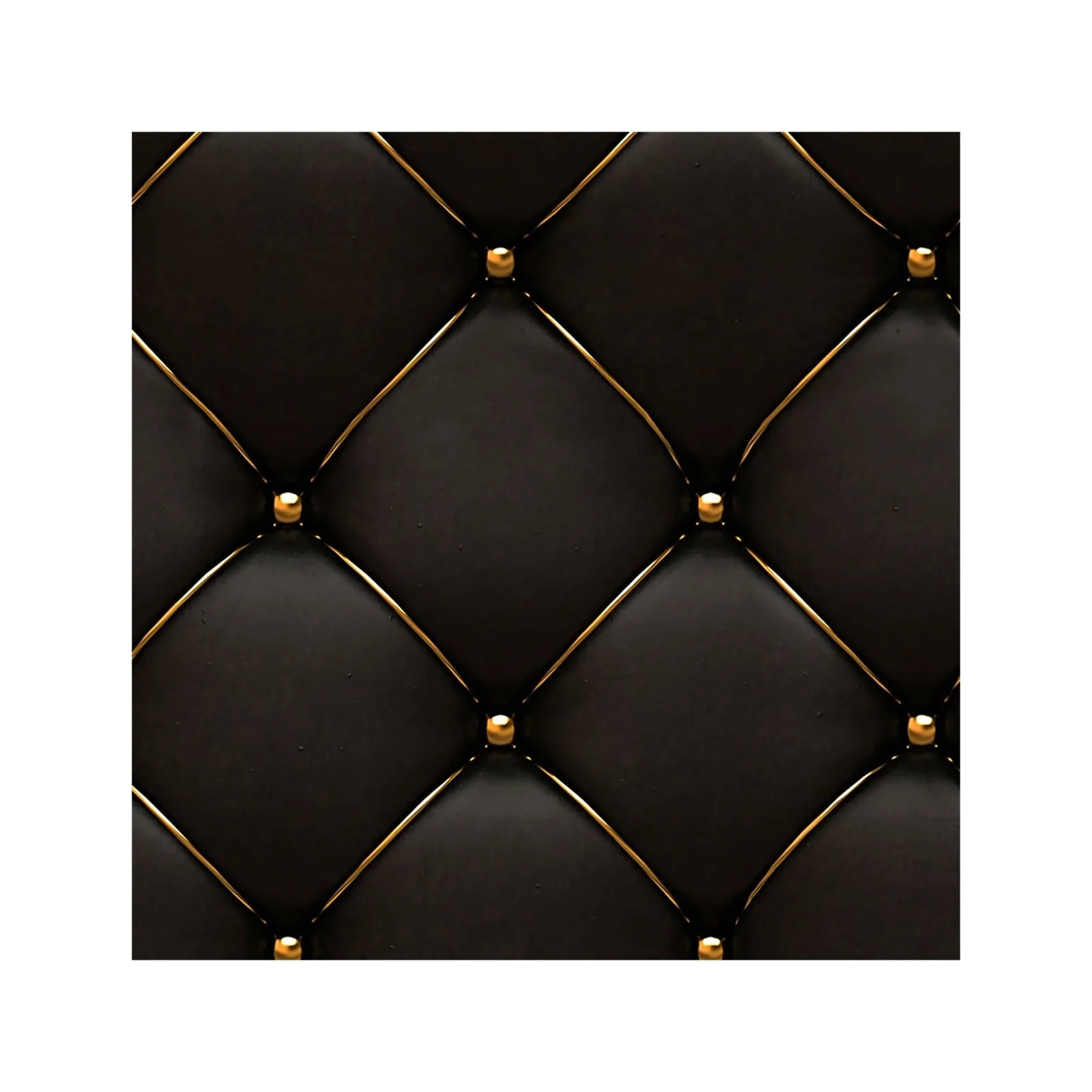 European Luxury 3D Faux Leather Wallpaper Self Adhesive Waterproof Living Room Tv Decoration Wallcoverings Wall Sticker Black