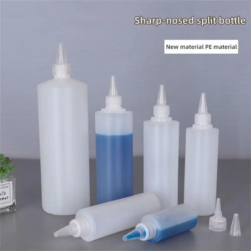 Plastic Bottle 10/30/50/60/100/120ml Empty Plastic Glue Bottles with Screw- Lids Squeeze Liquid ink Oil dropper bottles