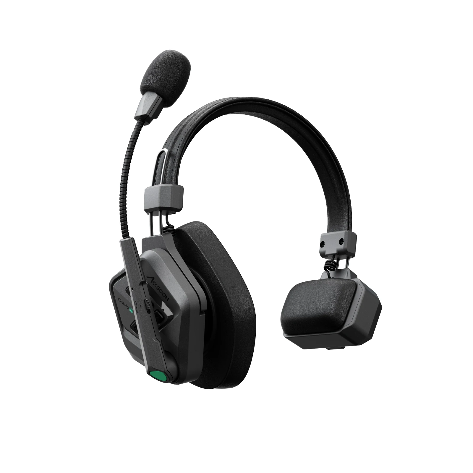 

Accsoon CoMo II Full Duplex Wireless Intercom Headset Dual-Mic ENC Noise Reduction 400M Studio Film Live Broadcast Talk System