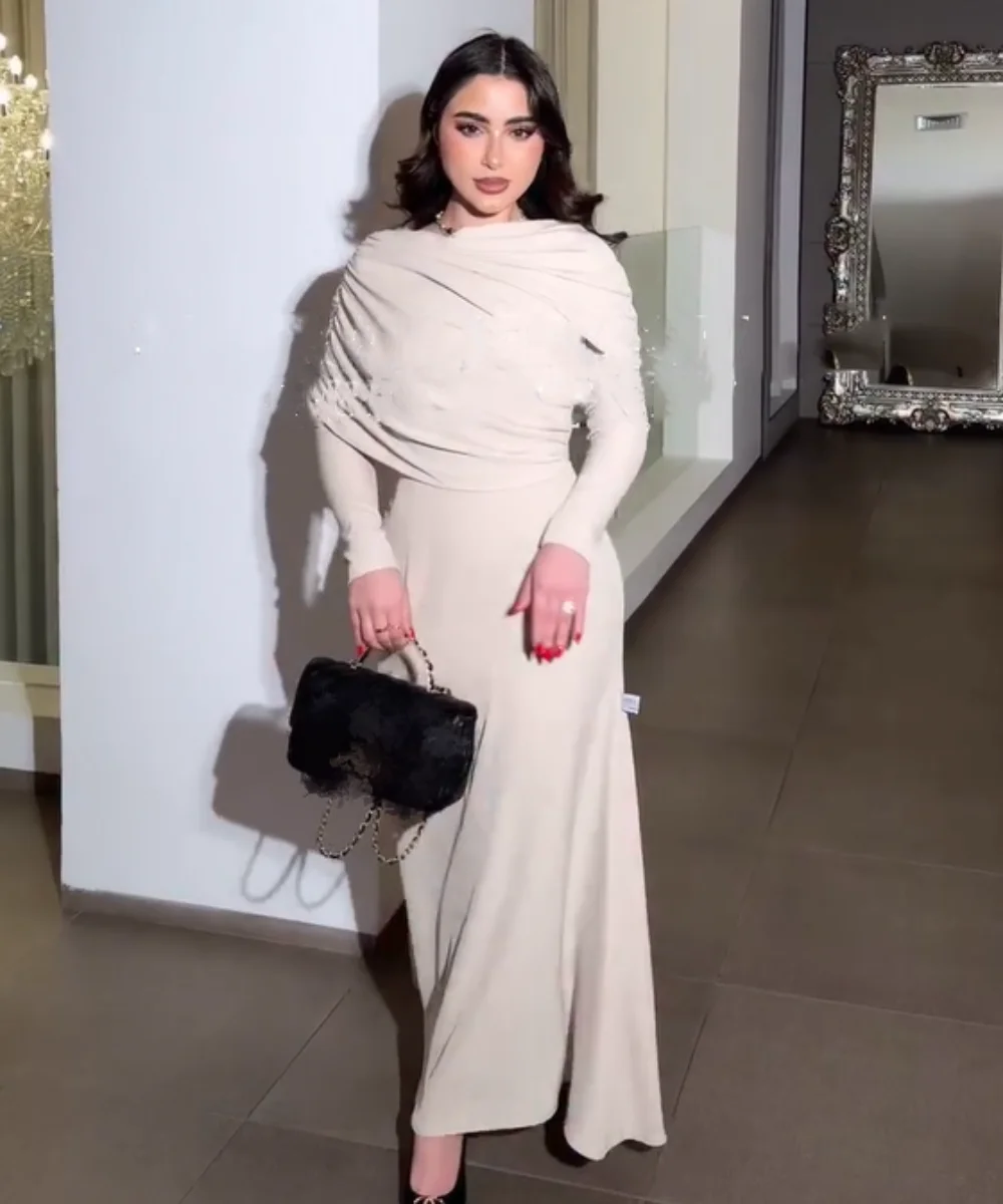 

Customized Formal Jersey Pleat Straight O-Neck Midi Quinceanera Evening Dresses Chinese Style Exquisite Unisex