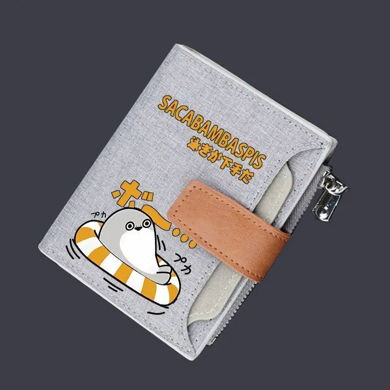 

Anime Game Sakaban Turtle Merchandise Anime Short Wallet Fun Quirky Emoji Trendy Multi-Card Slot Coin Purse