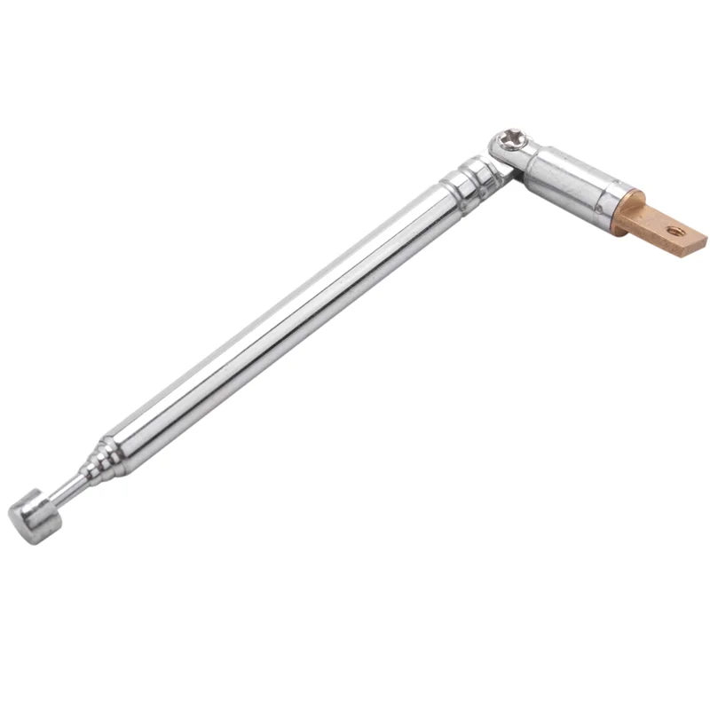 FORW-6X Replacement 25.4Cm 10 Inch 5 Sections Telescopic Antenna Aerial For Radio TV