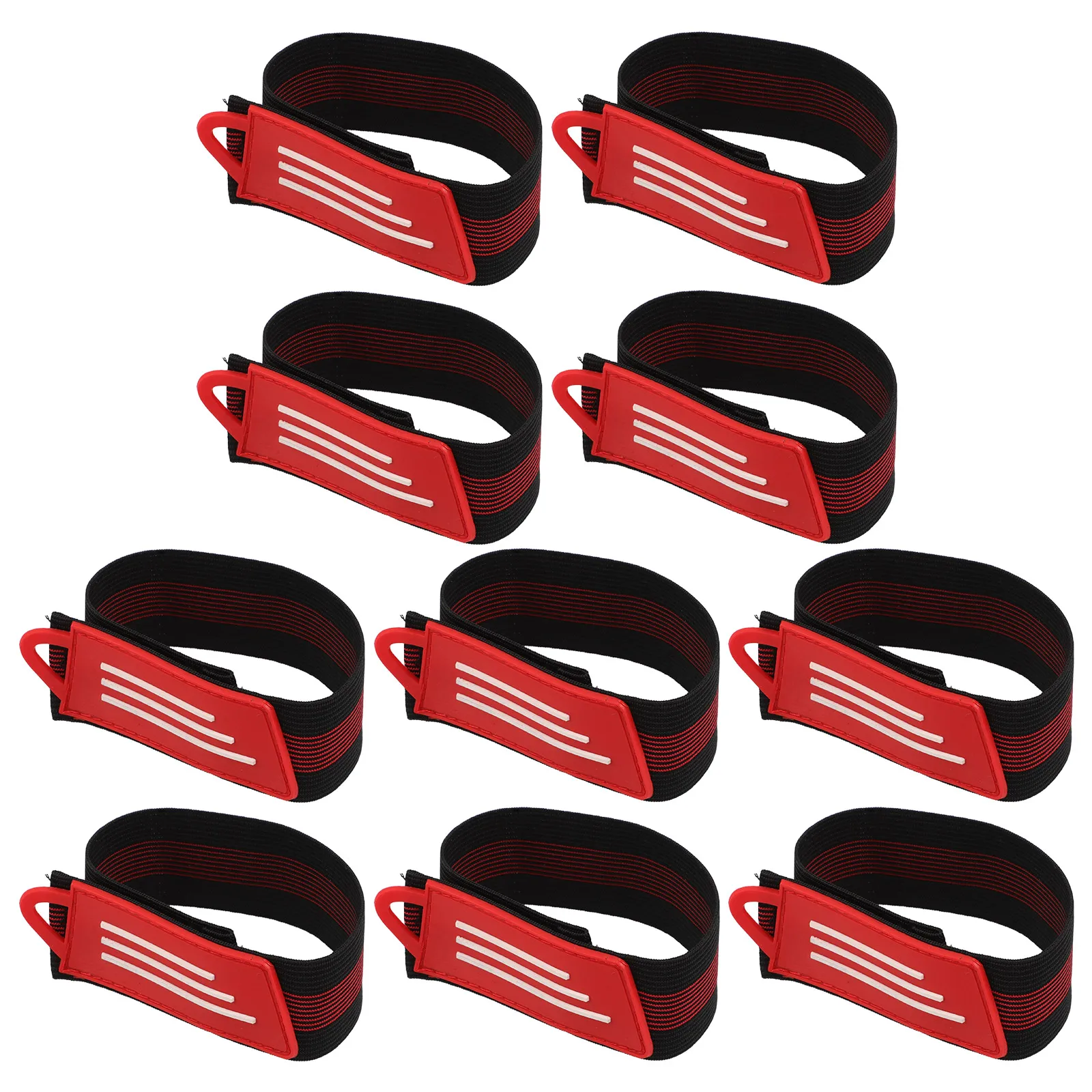 

10pcs Girdle Cycling Straps Red Cloth Adjustable Antislip Lightweight Mountain Bike Accessories Ski Wear