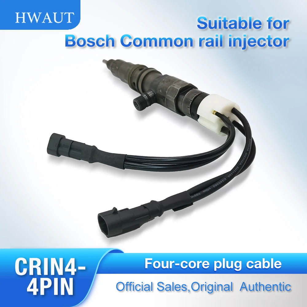 

1PC 4 Pin CRIN Diesel Fuel Injector Connector Plug Wirng Harness Cable For Bosch Common Rail Injectors Connecting Cables Cord