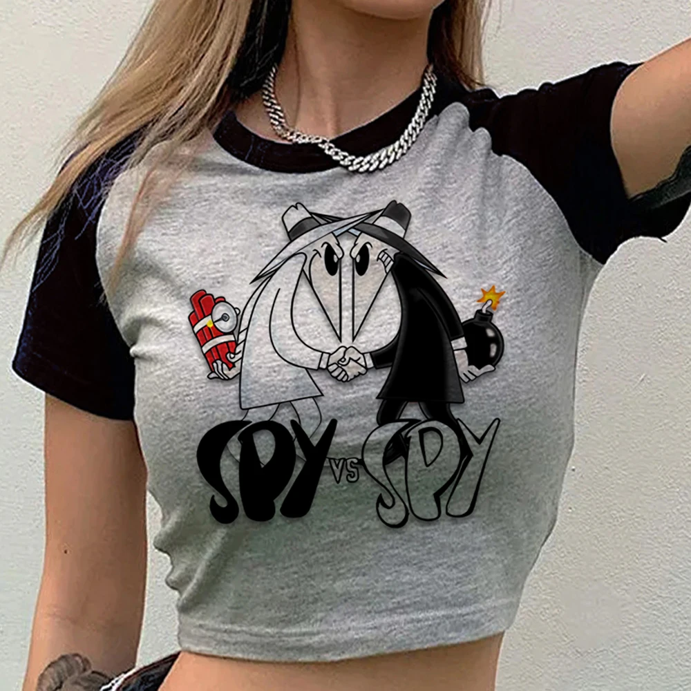 Spy x Family Crop Top Damen Party günstiges Kawaii Anime Alternative T-Shirt Y2K Kawaii japanisches Jojifuku Gyaru – Detail 6