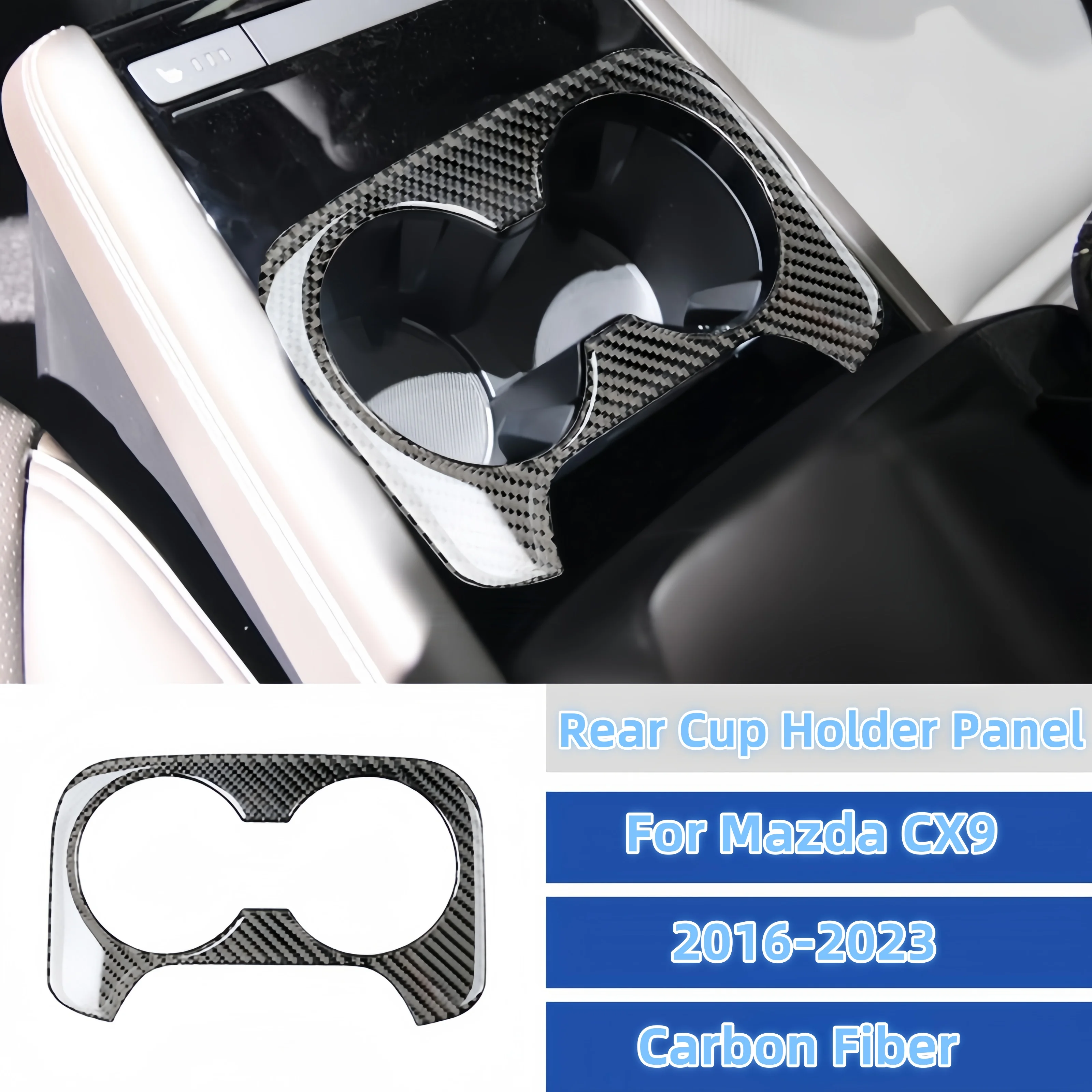

Carbon Fiber Car Rear Air Outlet Vent Panel Trim Cover Decorative Sticker For Mazda CX9 2016-2023 Interior Accesorios Para Auto