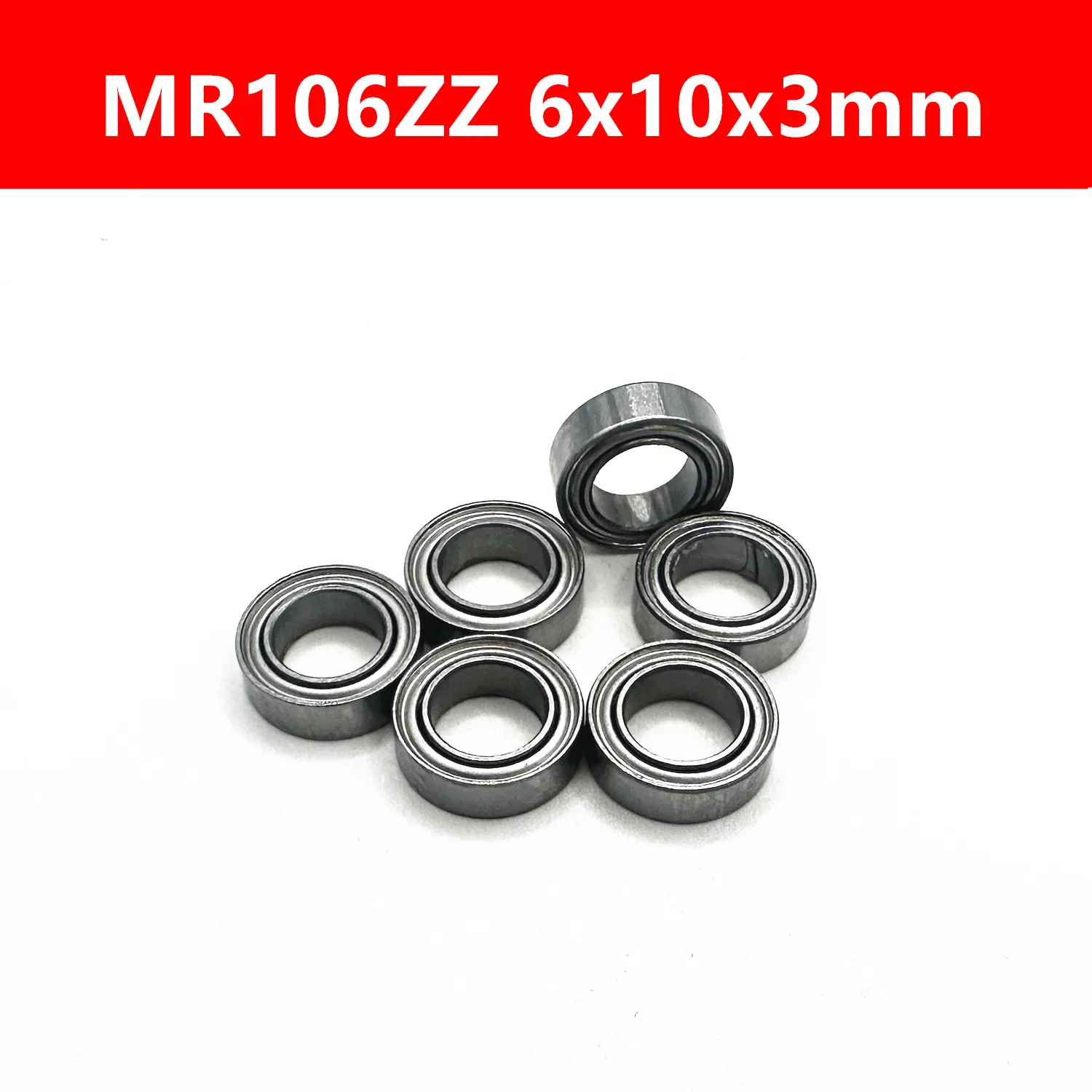 10Pcs MR106ZZ L-1060ZZ 6x10x3 mm Deep Groove Ball Bearing Miniature Bearing Advanced High Quality MR106Z MR106