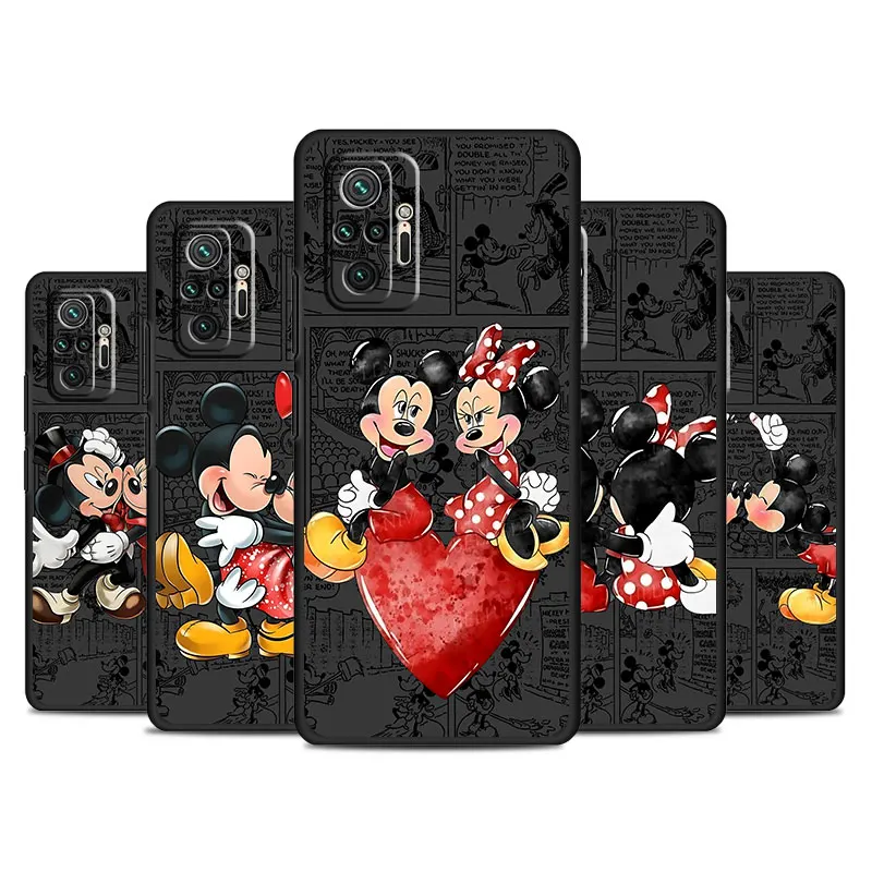 phone Cases for Xiaomi Redmi Note 9 13 case 11S 13C 10 5G 12 Pro 12S 12C 7 fundas Antiscratch cover Disney Mickey Mouse Animaton