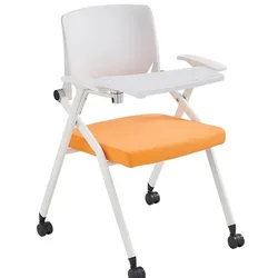 High-end training chair with writing pad foldable back