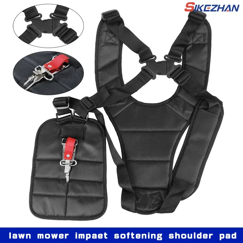 Harness Strap Belt Lawn Mower Power Pruner Double Trimmer Shoulder Adjusted Band For Brush Cutter & Trimmer Garden