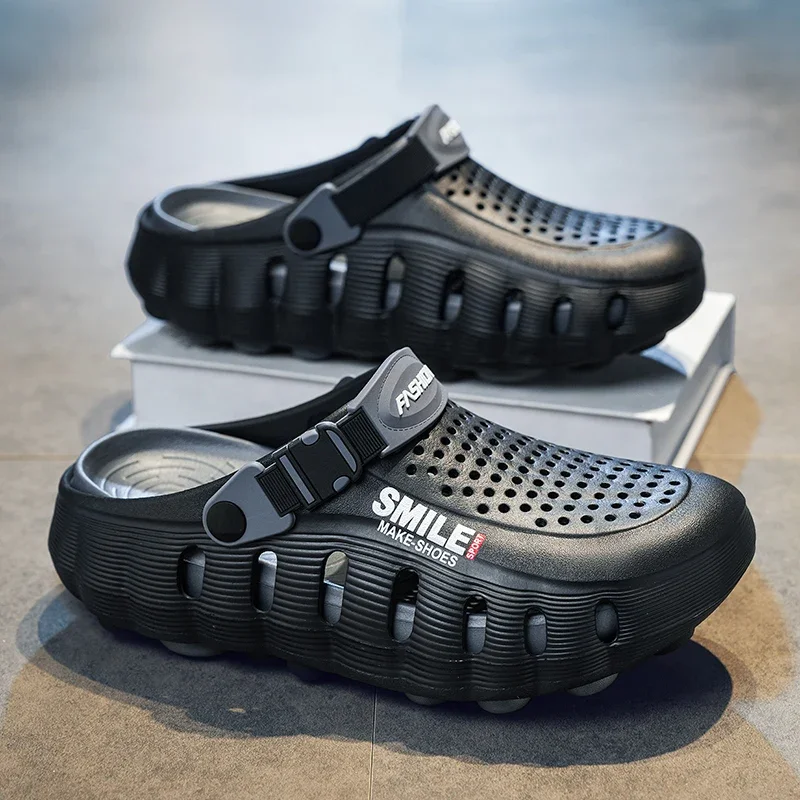 Sommer Herren Pantoffeln Sandalen Flip-Flops Clogs Weiche Sohle Unisex Outdoor Strand EVA Slides Clogs Badezimmer Bad Flache Schuhe – Detail 27